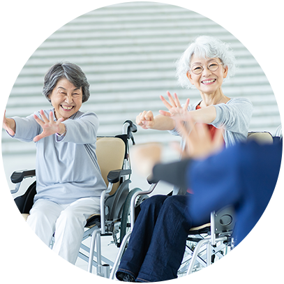 ひとりひとりに合わせた運動で健康をサポートします